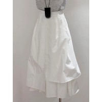 Spring -Summer Elegant Dress White Silk Dress